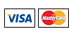 We accept Visa and Mastercard